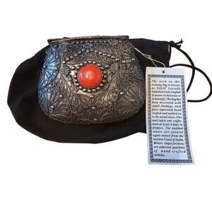 Vintage SAJAI Metal & Gems Handbag Purse